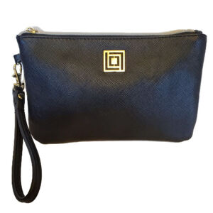 Liz Claiborne Wristlet Wallet Black Gold